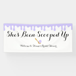 Lilac Ice Cream Social Welcome Vinyl Banner