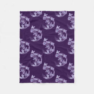 Lilac im Kreis Fleecedecke