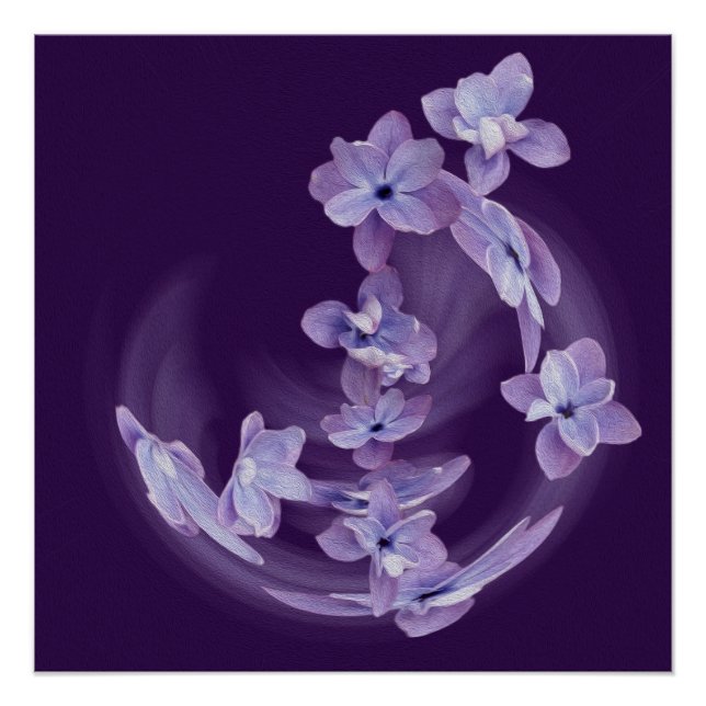 Lilac im Kreis Poster (Vorderseite)