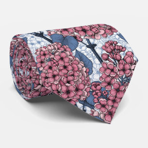 Lilac in Rosa und Blau Krawatte