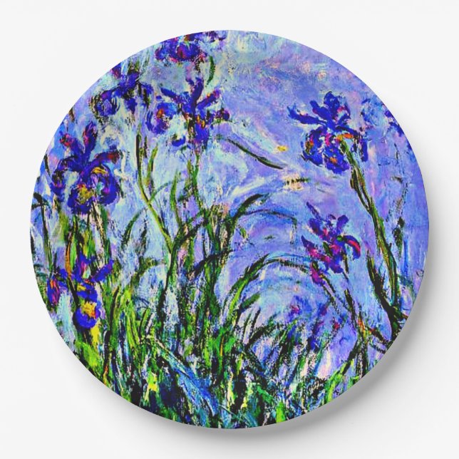 Lilac Irische Kunstwerke von Claude Monet  Pappteller (Vorderseite)