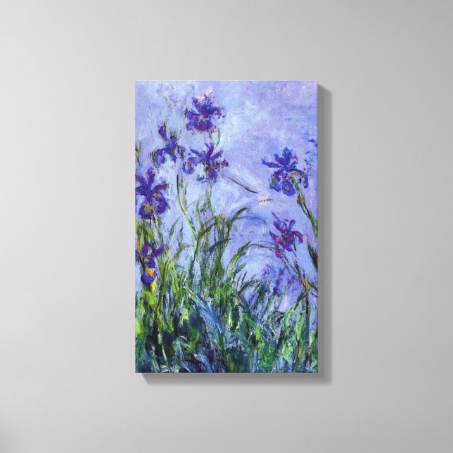 Lilac Irises Claude Monet Fine Art Leinwanddruck (Vorderseite)