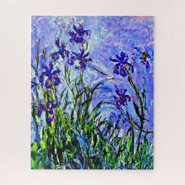 Lilac Irises feine art von Claude Monet, Puzzle (Vertikal)