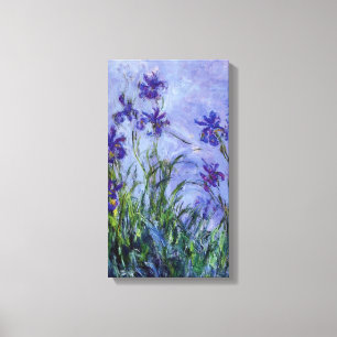 Lilac Irises Monet Fine Art Leinwanddruck