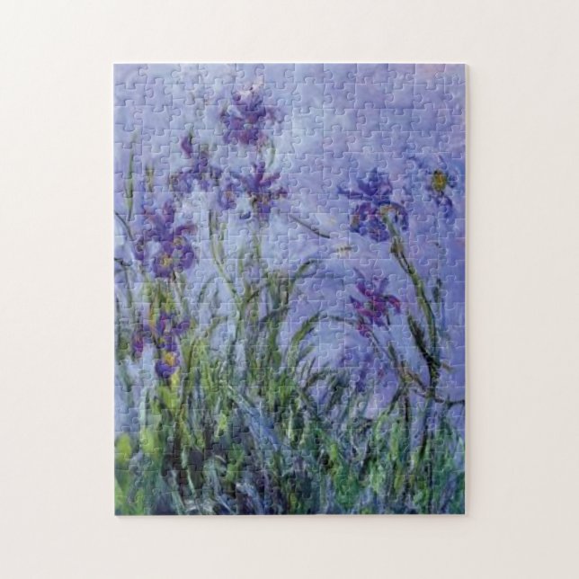 Lilac Irises von Claude Monet Puzzle (Vertikal)