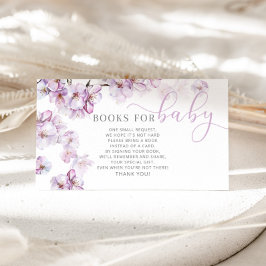 Lilac Kirschblütenbücher für Babytickets Begleitkarte