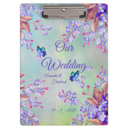 Lilac Lavender Blume Wedding Klemmbrett