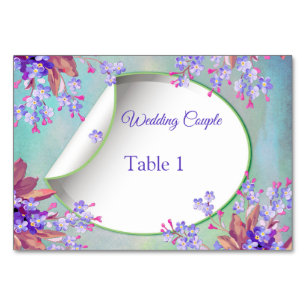 Lilac Lavender Blume Wedding Tischnummer