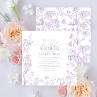 Lilac Lavender Viktorianisches florales Brautparty