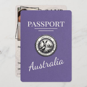 Lilac Lila Australia Pass Save the Date