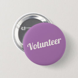 Lilac Lila Button-back Volunteer Buttons