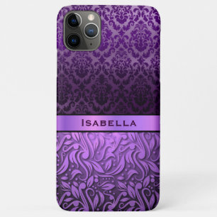 Lilac & Lila Damask und Metallfloraldruck Case-Mate iPhone Hülle