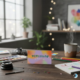 Lilac Lila farbenfroh Neon Bright Bold fröhlich Visitenkarte