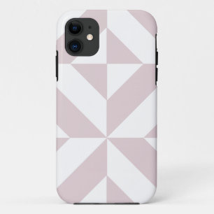Lilac Lila Geometric Deko Cube Pattern iPhone 11 Hülle