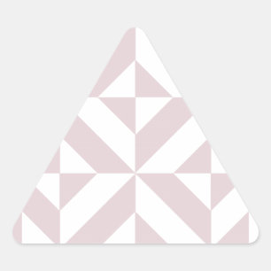 Lilac Lila Geometric Deko Cube Pattern Dreieckiger Aufkleber