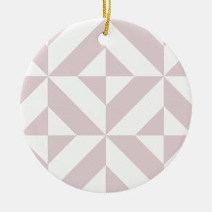 Lilac Lila Geometric Deko Cube Pattern Keramik Ornament