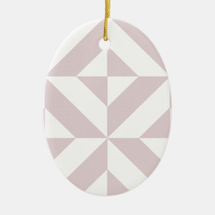 Lilac Lila Geometric Deko Cube Pattern Keramik Ornament
