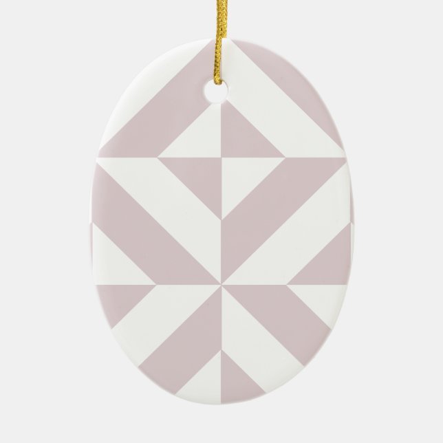 Lilac Lila Geometric Deko Cube Pattern Keramik Ornament (Vorne)
