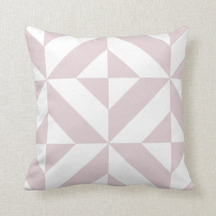 Lilac Lila Geometric Deko Cube Pattern Kissen