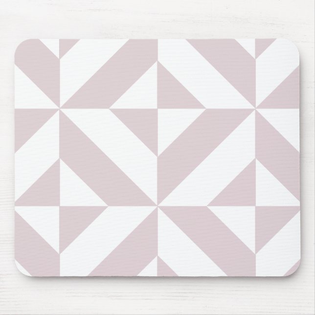 Lilac Lila Geometric Deko Cube Pattern Mousepad (Vorne)