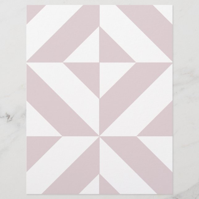 Lilac Lila Geometric Deko Cube Scrapbook Paper (Vorderseite)