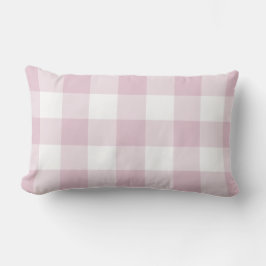 Lilac Lila Gingham Muster geprüft Kissen Für Draußen