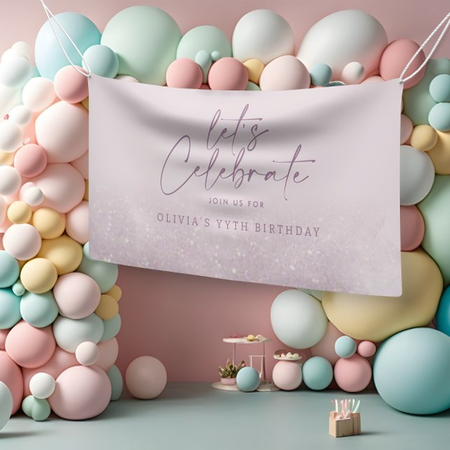 Lilac lila Glitzer Banner (Von Creator hochgeladen)