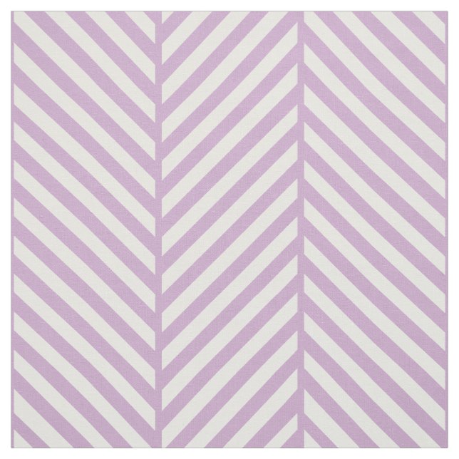 Lilac Lila Herringbone Large Scale Stoff (Muster)