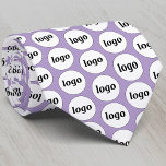 Lilac-Lila Logo-Geschäftsmodell Krawatte<br><div class="desc">Einfaches Logo-Design zur Förderung der Markentreue und zur Förderung Ihres kleinen Unternehmens. Ideal als Uniform und für eine Messe oder ein Corporate Event. Ersetzen Sie das Logo durch Ihr eigenes und ändern Sie die lila Hintergrundfarbe der Pastellfarben im Design-Tool,  um es anzupassen.</div>