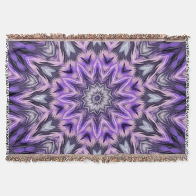 Lilac lila Mandala Decke (Vorderseite)