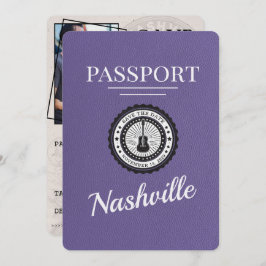 Lilac Lila Nashville Passport Save the Date