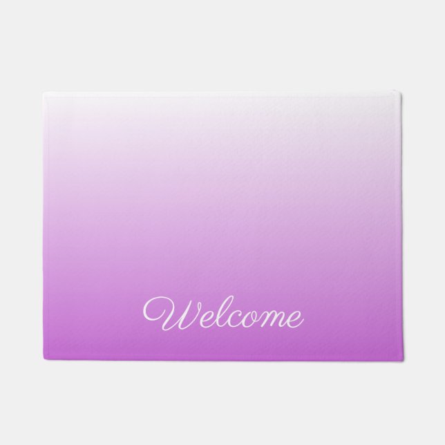 Lilac lila ombre personalisiert name fußmatte (Vorderseite)