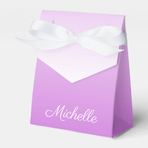 Lilac lila ombre personalisiert name geschenkschachtel