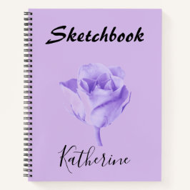 Lilac Lila Personalisiert Sketchbook Notizbuch