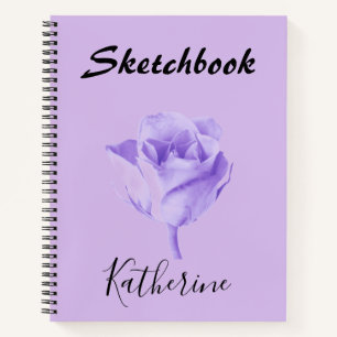 Lilac Lila Personalisiert Sketchbook Notizbuch