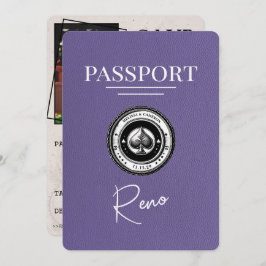 Lilac Lila Reno Passport Save the Date