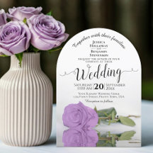 Lilac Lila Rose Elegante Calligrafy Arch Wedding