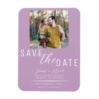 Lilac Lila Save the Date Foto Wedding