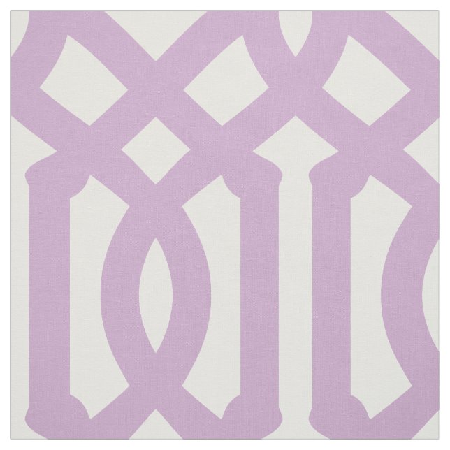 Lilac Lila Trellis Große Skala Stoff (Muster)