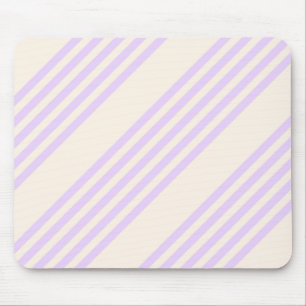 Lilac lila und beige fünf Streifen Mousepad