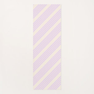 Lilac lila und beige fünf Streifen Yogamatte