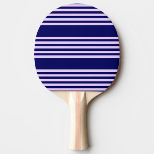 Lilac lila und blau fünf Streifen Muster Tischtennis Schläger