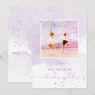 Lilac Lila Watercolor wird Sie überzeugen Einladung