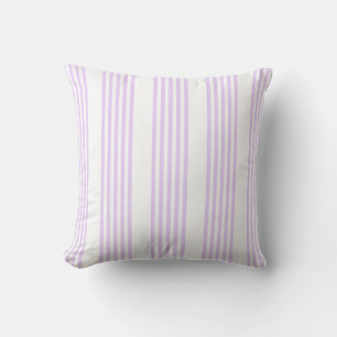 Lilac-lila-weiß-Streifen Kissen