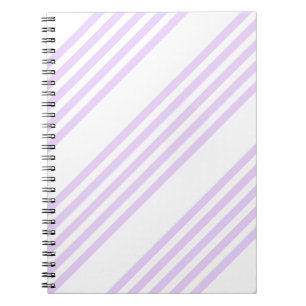 Lilac-lila-weiß-Streifen Notizblock