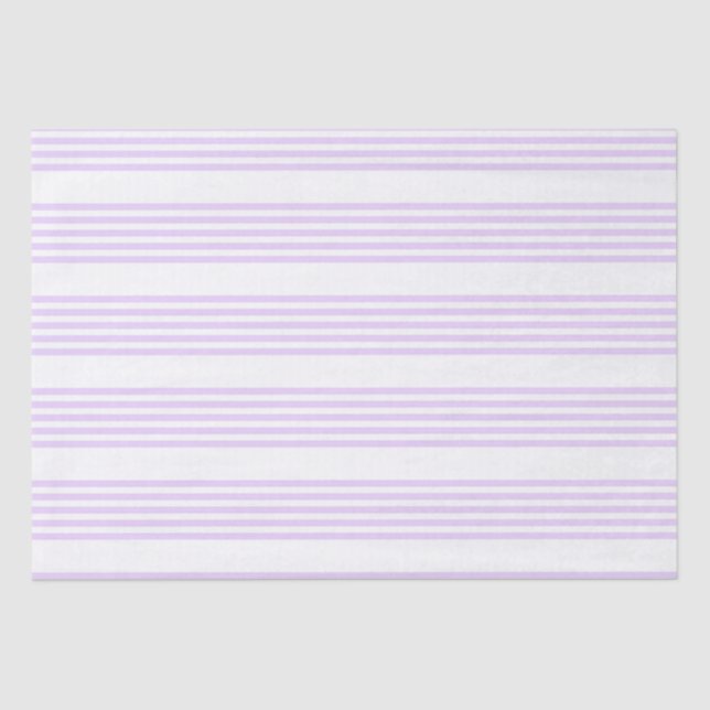 Lilac-lila-weiß-Streifen Seidenpapier (Vorderseite)