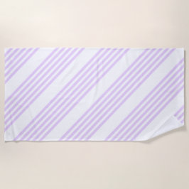 Lilac-lila-weiß-Streifen Strandtuch
