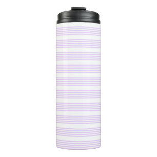 Lilac-lila-weiß-Streifen Thermosbecher
