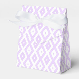 Lilac-lila-weißes Diamantmuster Geschenkschachtel