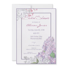 Lilac Loveliness Bridal Dusche Einladung